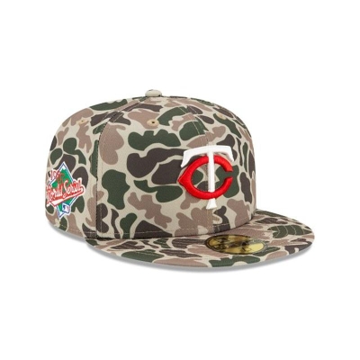 Sapca New Era Minnesota Twins MLB Duck Camo 59FIFTY Fitted - Verzi